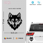 Lone Wolf Car Window Sticker